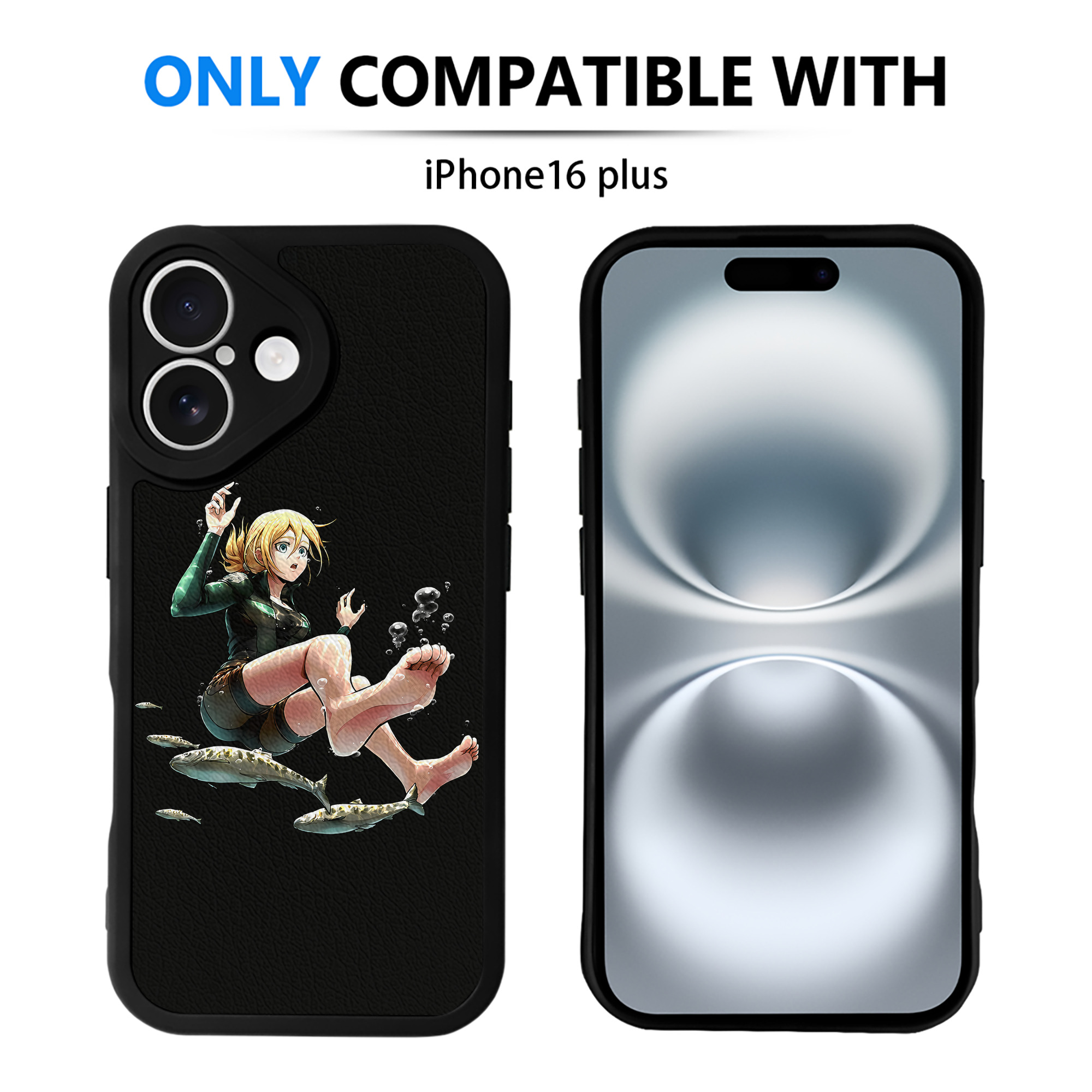 （画像用） 進撃の巨人 クリスタ·レンズ Attack on Titan Christa Lenz 【iPhone 16シリーズ対応】シリコンスマホケース（レザー調） 材質：シリコン